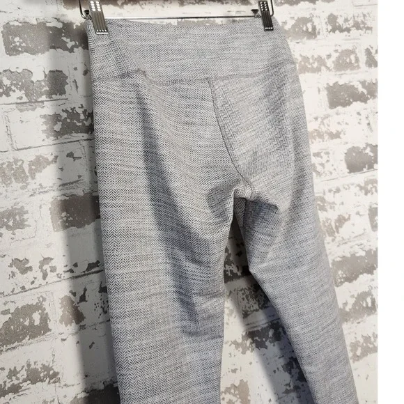 Kyodan Leggings Women's Small Gray Herringbone Athletic Yoga Lounge High Waist - Picture 13 of 16